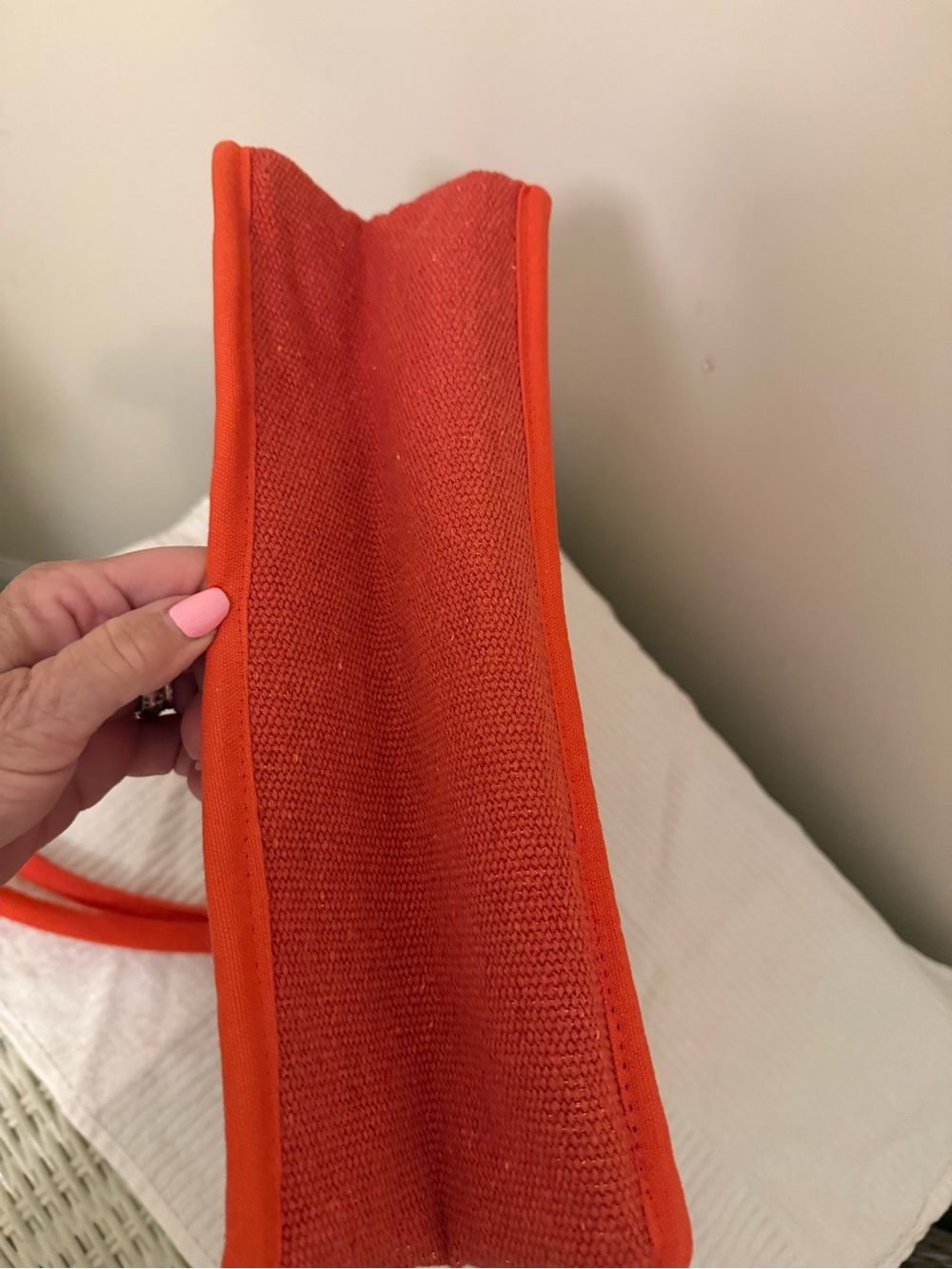 Colorful Beaded Tote Bag - orange - Picture 4 of 8